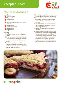 Recept pruim: pruimenkruimeltaart