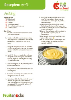 Recept melk: pudding